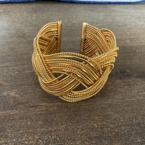 Satya 18k gold plated cuff bracelet
